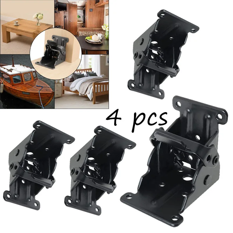 Furniture Hardware For Legs - 4 قطعة إطار دعم الحديد للطي
