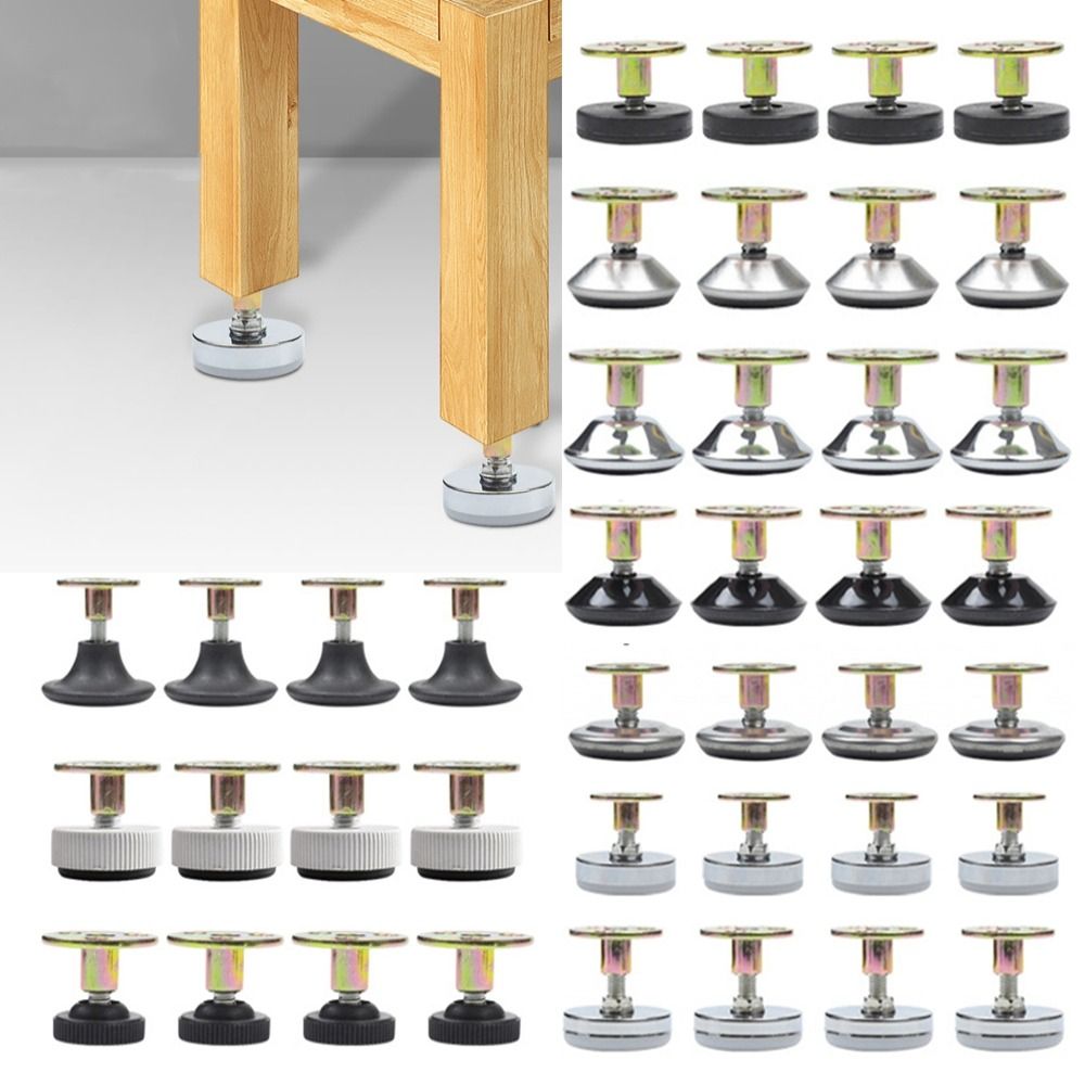 Furniture Hardware For Legs - 4 قطعة الأثاث قابل للتعديل دعم