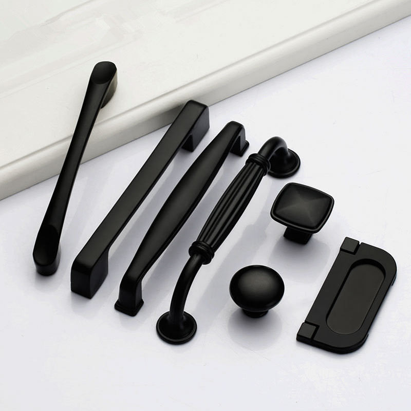 مقابض سوداء لمقابض خزائن الأثا - مراجعة Furniture Hardware Knobs وسعره