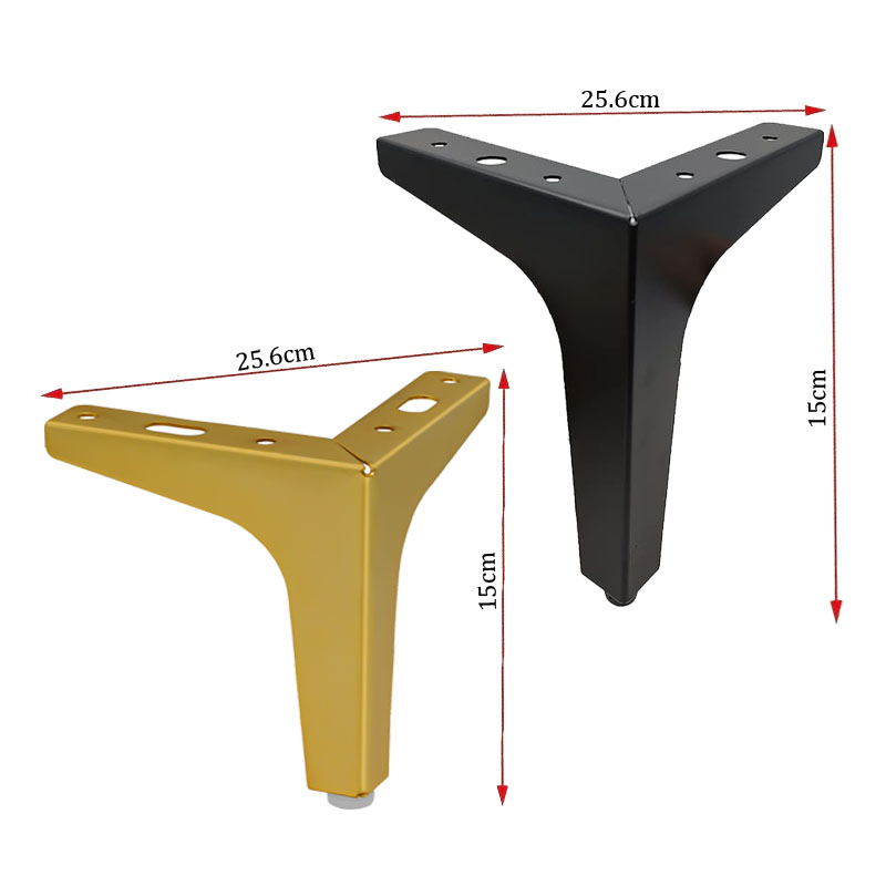 4 قطع أرجل أريكة معدنية مثلثة  - مراجعة Furniture Hardware For Legs وسعره