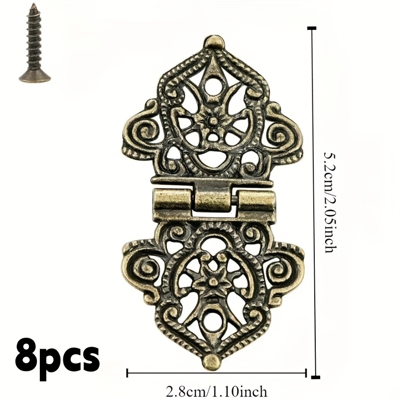 8 قطع مفصلات معدنية عتيقة مجوف - مراجعة Furniture Hardware Replacement Parts وسعره